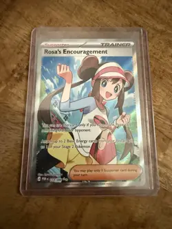 Rosa’s Encouragement 114/088 Full Art Trainer Pokemon Perfect Order NM IN-HAND - Image 1
