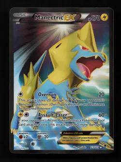 Manectric EX 113/119 Rare Ultra Phantom Forces Pokemon Lightly Played - Image 1