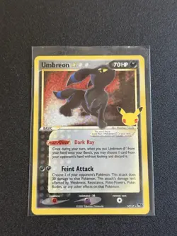 Pokemon TCG: Umbreon Gold Star 17/17 Celebrations 25th Anniversary NM - Image 1