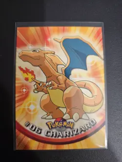 Charizard #6 Pokemon Topps TV Animation Series Edition Non Holo - LP - Image 2