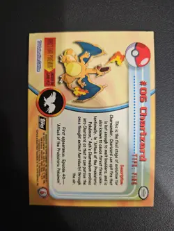 Charizard #6 Pokemon Topps TV Animation Series Edition Non Holo - LP - Image 4