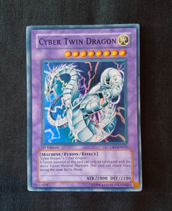 Yu-Gi-Oh - Cyber Twin Dragon- CRV-EN035 - 1st Edition - Super Rare - VLP - Image 1