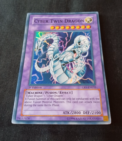 Yu-Gi-Oh - Cyber Twin Dragon- CRV-EN035 - 1st Edition - Super Rare - VLP - Image 2