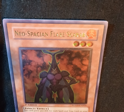 Yu-Gi-Oh Neo Spacian Flare Scarab POTD-EN004 - 1st Edition - Ultimate Rare - NM - Image 3
