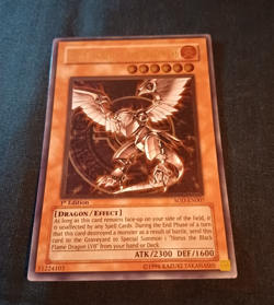 Yu-Gi-Oh - Horus the Black Flame Dragon LV6 - 1st edition - Ultimate Rare - Mint - Image 2