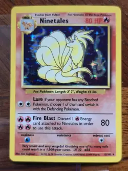 NINETAILS HOLO Pokemon Card - 1999 Base Set - #12/102 - MINT!!! - Image 1
