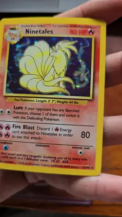 NINETAILS HOLO Pokemon Card - 1999 Base Set - #12/102 - MINT!!! - Image 2