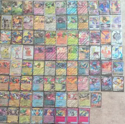Pokemon Holo Card Lot 131 Cards Pikachu Charizard Mewtwo Lucario Garchomp ETC... - Image 2