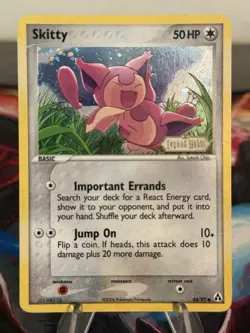 Pokemon TCG Skitty EX Legend Maker 64/92 Reverse Holo Stamped LP Excellent Card - Image 1