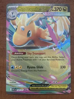 Pokemon TCG Mega Dragonite Ex 152/217 Ascended Heroes Double Rare NM Card - Image 1