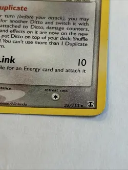 Pokemon Ditto EX Delta Species 35/113 Regular Uncommon 60HP English Card - Image 3