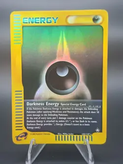 Darkness Energy 142/147 Holo Aquapolis English Pokemon Card E-Reader WoTC NM TCG - Image 2