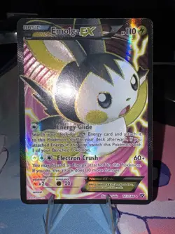 Pokemon Emolga EX Full Art Ultra Rare EX Holo XY 143/146 Card MP - Image 1