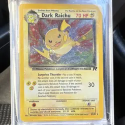 Pokemon Dark Raichu 83/82 Team Rocket Secret Rare Holo Unlimited Card - Image 1