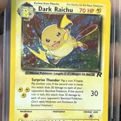 Pokemon Dark Raichu 83/82 Team Rocket Secret Rare Holo Unlimited Card - Image 3