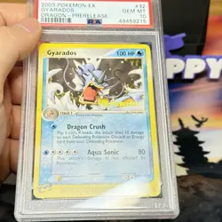 PSA 10 GYARADOS 32/97 | Pre Release EX Dragon Graded Pokemon Card - Image 2