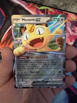 Pokemon Meowth ex 062/088 Double Rare Holo Card Perfect Order Mint - Image 1