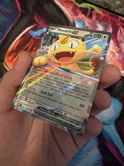 Pokemon Meowth ex 062/088 Double Rare Holo Card Perfect Order Mint - Image 2