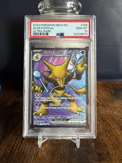 Alakazam ex PSA 10 Ultra Rare EX Holo 188/165 Scarlet & Violet 151 Pokemon Card - Image 1