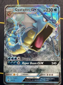 Pokemon JUMBO/OVERSIZED Card GX Gyarados SM212 - Image 1