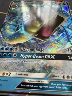 Pokemon JUMBO/OVERSIZED Card GX Gyarados SM212 - Image 2