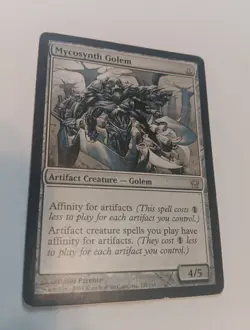 1x MTG Mycosynth Golem Fifth Dawn Rare MP Modern Commander - Image 1