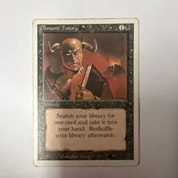 Magic: The Gathering Demonic Tutor Sorcery Uncommon Revised Regular English Shu… - Image 1