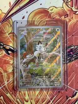 Meowth 106/094 Phantasmal Flames English Pokemon Card TCG NM Condition - Image 1