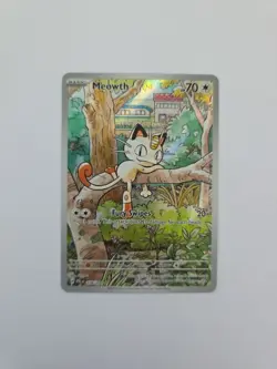 Meowth 106/094 Illustration Rare Phantasmal Flames English Pokemon Card TCG - Image 1