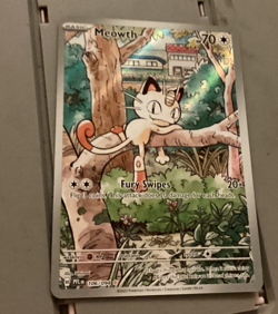 Meowth IR 106/094 Pokemon TCG English Phantasmal flames mega evolution rare - Image 1