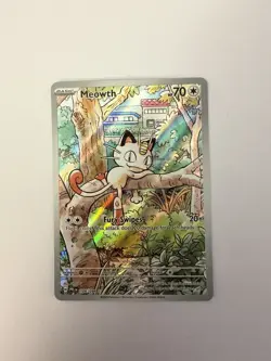 Pokemon TCG Meowth 106/094 Near Mint/Mint Pack Fresh Phantasmal Flames - Image 1