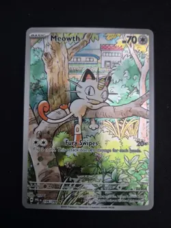 Pokemon TCG Phantasmal Flames Meowth 106/094 Secret Rare NM - Image 1