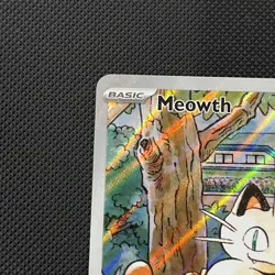 Pokemon TCG Mega Evolution Phantasmal Flames Meowth Full Art Holo 106/094 - Image 2