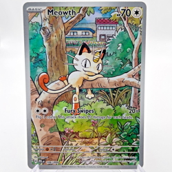 Pokemon TCG Meowth 106/094 Shiny Rare Phantasmal Flames SV NM - Image 1