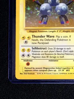 Magneton 9/102 Pokemon TCG Base Set Holo - Image 3