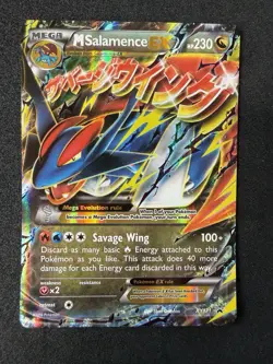 M Salamence EX XY171 – Black Star Promo – Mega EX – Near Mint / LP Pokemon Card - Image 2