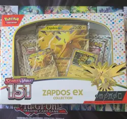 Pokemon Scarlet & Violet 151 Zapdos EX Collection Promo Oversize. - Image 1