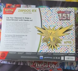 Pokemon Scarlet & Violet 151 Zapdos EX Collection Promo Oversize. - Image 2