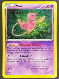 Pokemon Mew 29/124 FCO Fates Collide NM - Image 1