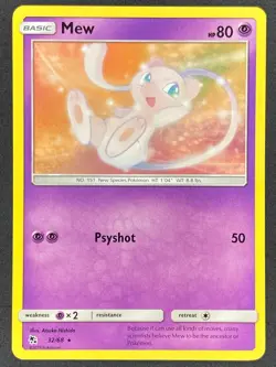 Pokemon Mew 32/68 HIF Hidden Fates NM - Image 1