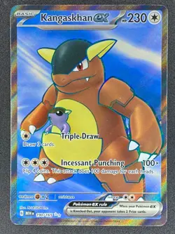 Pokemon Kangaskhan ex Full Art 190/165 MEW Scarlet & Violet 151 LP/NM - Image 1