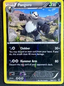 Pangoro 68/111 Furious Fists Pokemon English Reverse Holo 2014 - Image 1