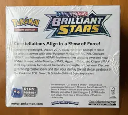 Pokemon Sword and Shield Brilliant Stars Booster Box Sealed w/ Acrylic - Image 4