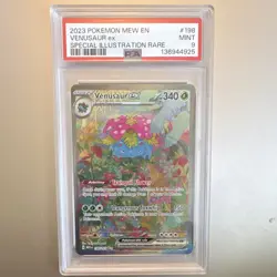 Pokemon Venusaur ex 198/165 Scarlet & Violet Illustration Rare Holo PSA 9 Eng - Image 1