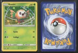 Rowlet - SM22 Cosmos Holo Promo Sun & Moon Promo Pokemon Lightly Played - Image 3