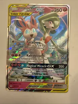 2019 Pokemon SM Unbroken Bonds Gardevoir Sylveon Tag Team Holo #130/214 - Image 1