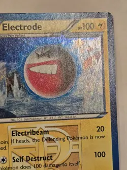 Pokemon TCG Electrode BW76 PROMO Team Plasma 2013 Black & White Black Star Holo - Image 3