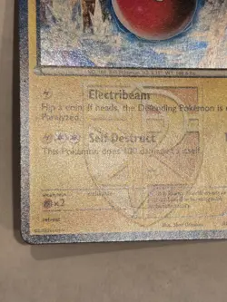 Pokemon TCG Electrode BW76 PROMO Team Plasma 2013 Black & White Black Star Holo - Image 4
