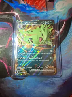 Pokemon TCG Prismatic Evolutions Tyranitar EX 064/131 Double Rare - Image 1