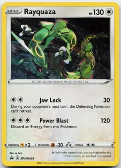 Rayquaza SWSH029 Holo Promo Sword & Shield Promo Pokemon Near Mint - Image 1